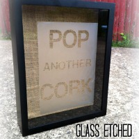 crafty : glass etched top-loading shadowbox